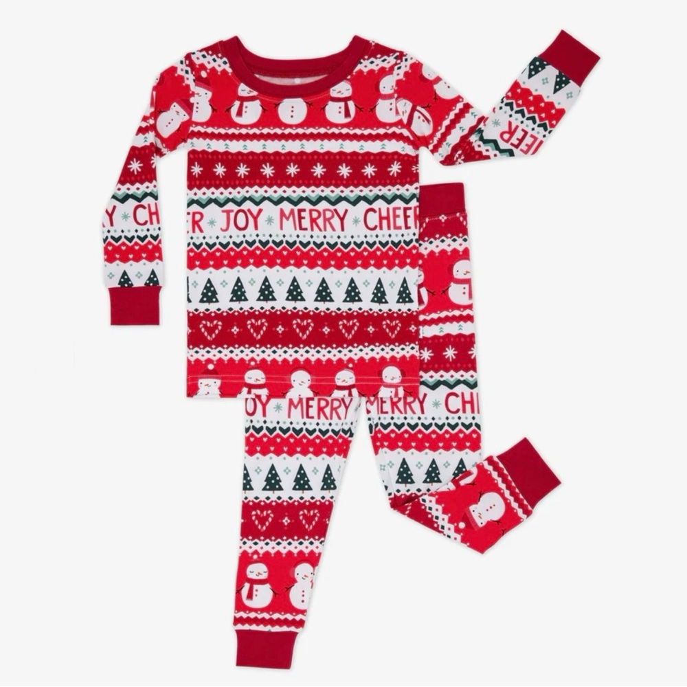 Little Sleepies Festive Fair Isle Two-Piece Pajama Set